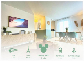 L'Organik Disney 7 min Gare 5 min parking privé
